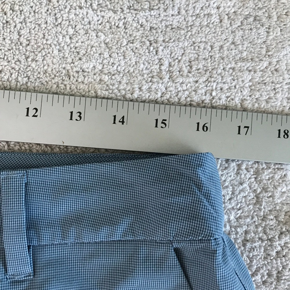 NEW Hang Ten Hybrid Board Shorts Mens 32 Blue Micro Check Stretch Quick Dry - Picture 10 of 13